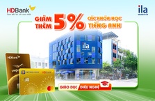 ILA VIETNAM GIẢM THÊM 5% KHI THANH TOÁN KHÓA HỌC