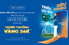 Thêm 99 khách hàng Sacombank trúng vàng SJC