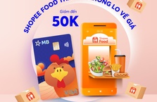Giảm đến 60K trên ShopeeFood, ăn ngon cả tuần với thẻ MB Visa