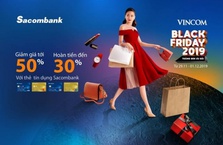 Chủ thẻ Sacombank hưởng nhiều ưu đãi khi mua sắm dịp Black Friday