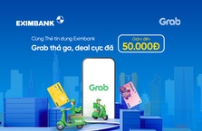 Ưu đãi đến 50.000 VNĐ tại Grab dành cho thẻ tín dụng Eximbank