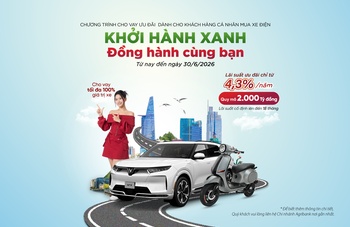 “Khởi hành xanh – Đồng hành cùng bạn” dành cho khách hàng cá nhân mua xe điện