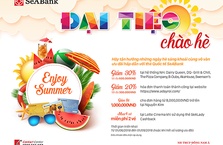 SeABank ưu đãi lớn cho chủ thẻ quốc tế nhân dịp hè