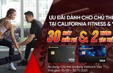 Ưu đãi dành cho chủ thẻ Vietbank Visa tại California Fitness & Yoga