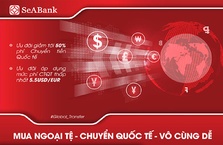 SeABank áp dụng mức phí ưu đãi tới 50% cho các giao dịch chuyển tiền quốc tế