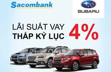 Sacombank liên kết với Subaru Việt Nam