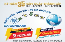 SaiGonBank ưu đãi khách hàng trong chương trình “Chuyển tiền siêu tốc, tỷ giá giảm sốc”