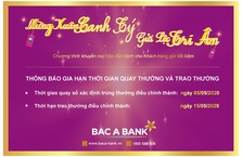 Thông tin mới nhất về chương trình khuyến mại của Bac A Bank