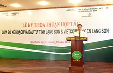 VIETCOMBANK LẠNG SƠN  VÀ SỞ KẾ HOẠCH ĐẦU TƯ TỈNH LẠNG SƠN KÝ KẾT THỎA THUẬN HỢP TÁC
