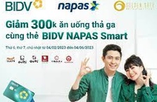 Giảm 300K tại chuỗi nhà hàng Golden Gate với thẻ BIDV