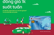 Đi Grab giá 1k suốt tuần cùng thẻ Agribank