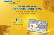 Tặng gift card hoàn phí bảo hiểm nhân thọ cho khách hàng ưu tiên