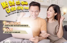 MỞ THẺ CÓ QUÀ – CẢ NHÀ CÙNG VUI KHI SỬ DỤNG GÓI DỊCH VỤ NGÂN HÀNG SỐ CỦA VIETBANK