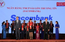 Sacombank nhận giải thưởng Thương hiệu mạnh Việt Nam 2017