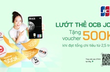 Lướt thẻ OCB JCB - Tặng voucher đến 500k