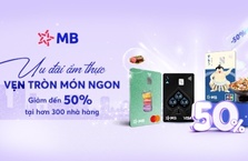 Ưu đãi ẩm thực - Vẹn tròn món ngon cùng thẻ MB