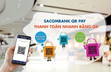 Sacombank chấp nhận thanh toán nhanh bằng QR