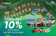 Giảm đến 10% cho chủ thẻ khi sử dụng các dịch vụ tại Resort