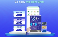 Ưu đãi 260K dành cho chủ thẻ MB Visa và MB JCB chi tiêu trên Grab