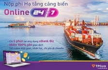 TPBank triển khai tính năng thu phí hạ tầng cảng biển trực tuyến