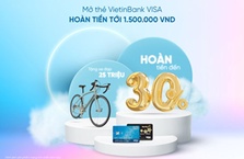 Chủ thẻ VietinBank Visa nhận ưu đãi hoàn tiền
