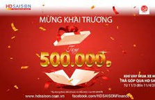 HD SAISON tặng 500.000 đồng khách hàng vay mua xe trả góp