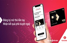 Techcombank mở thẻ tín dụng trong 1 phút