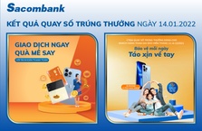 Sacombank trao thưởng cho khách giao dịch