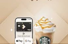 Ưu đãi 13k khi thanh toán bằng thẻ Techcombank Visa tại Starbucks