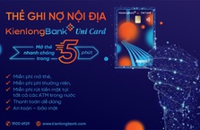 KienlongBank phát hành thẻ ghi nợ nội địa Uni Card