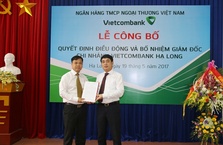 VIETCOMBANK BỔ NHIỆM GIÁM ĐỐC CHI NHÁNH HẠ LONG