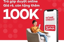 Tặng phiếu mua hàng 100K qua App Quà tặng VIP khi mua trả góp HomeCredit trên website Điện máy XANH