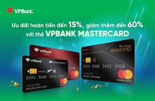 Ưu đãi lên đến 60% với thẻ VPBank Mastercard