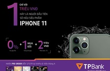 Giảm 2 triệu đồng khi mua iPhone 11 bằng thẻ tín dụng TPBank