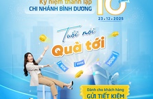 BAOVIET Bank Bình Dương mừng sinh nhật tri ân khách hàng