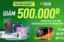 Giảm 500.000đ Khi Mua Sắm Cùng OCB Tại Điện Máy - Nội Thất Chợ Lớn