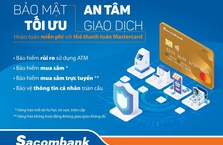 Thẻ Sacombank Mastercard ra mắt tính năng bảo hiểm mới