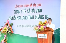 Vietcombank khánh thành và bàn giao Trạm y tế  xã Hải Vĩnh, huyện Hải Lăng, tỉnh Quảng Trị