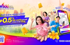 Vikki Digital Bank ưu đãi tiết kiệm, cộng lãi suất đến 0,99%/năm