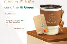 Giảm 20.000 đồng tại Cà Phê Trung Nguyên khi thanh toán bằng thẻ MB Mastercard Hi Green