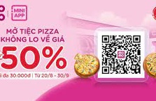 Quét mã QR - Pizza Hut tặng quà hấp dẫn: Giảm 50% tối đa 30.000đ