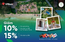 Ưu đãi chi tiêu thẻ VPBank tại Cassia Cottage Phú Quốc Resort