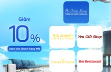 Giảm 10% dịch vụ sân bay dành cho khách hàng MB