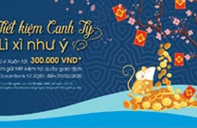 Ocean Bank lì xì khách hàng gửi tiết kiệm đầu năm
