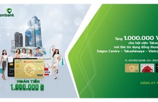 Ưu đãi khi mở thẻ tín dụng Đồng thương hiệu Saigon Centre Takashimaya Vietcombank