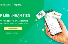 Hoàn 20% giá trị nạp tiền điện tử khi giao dịch qua VPBank Online