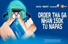 Chủ thẻ PG Bank nhận quà từ NAPAS trên Baemin