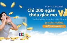 CHỈ 200 NGÀN – THỎA GIẤC MƠ VÀNG VỚI SACOMBANK JCB