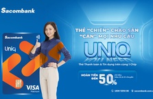 Sacombank ra mắt thẻ tích hợp Visa UNIQ Platinum đa tiện ích