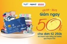 Giảm ngay 50.000 đồng khi thanh toán tại FAHASA với thẻ NAPAS